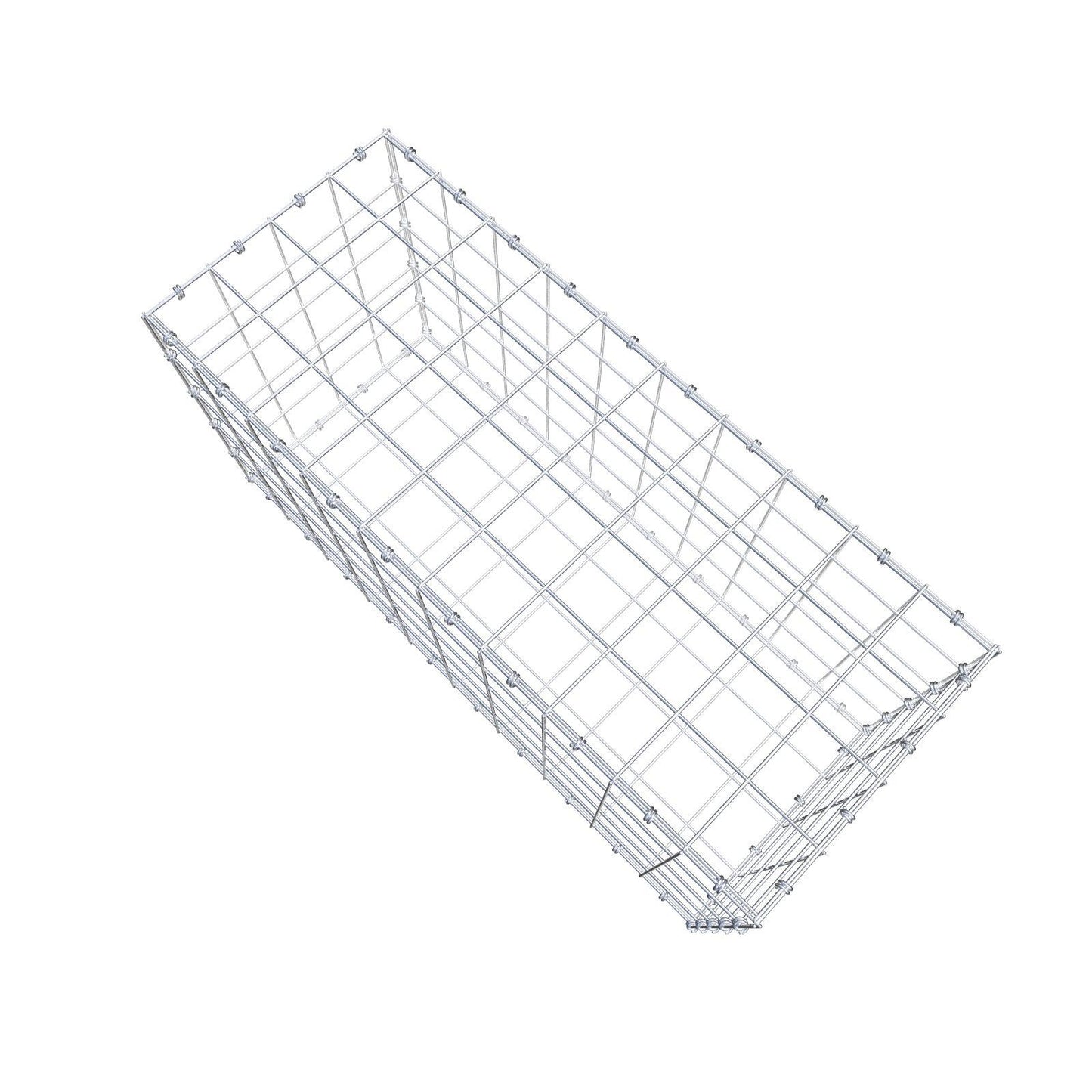 Gabion 100 cm x 50 cm x 40 cm (L x H x D), maskestørrelse 10 x 10 cm, spiralring