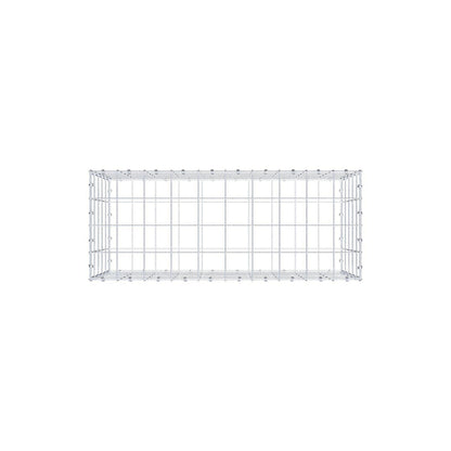 Gabion 100 cm x 50 cm x 40 cm (L x H x D), maskestørrelse 10 x 10 cm, spiralring