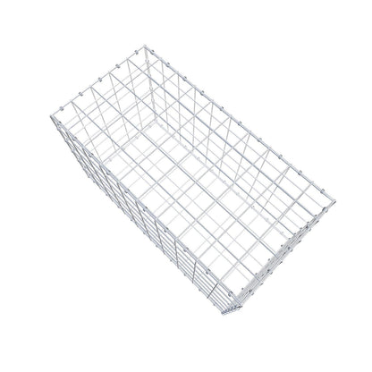 Gabion 100 cm x 60 cm x 50 cm (L x H x P), mailles 10 x 10 cm, anneau en spirale