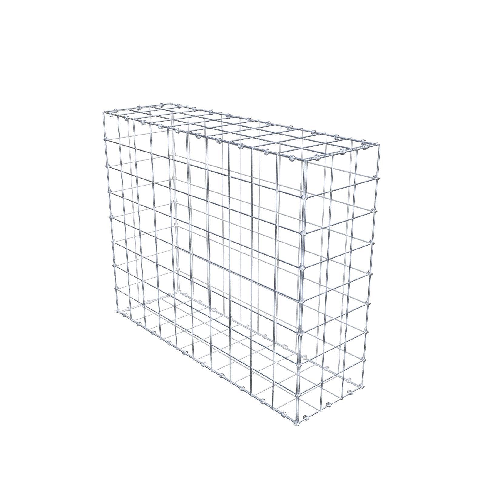 Gabion 100 cm x 80 cm x 30 cm (L x H x P), mailles 10 x 10 cm, anneau en spirale