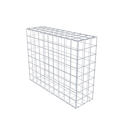 Gabion 100 cm x 80 cm x 30 cm (L x H x D), maskestørrelse 10 x 10 cm, spiralring