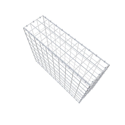 Gabion 100 cm x 80 cm x 30 cm (L x H x D), maskestørrelse 10 x 10 cm, spiralring
