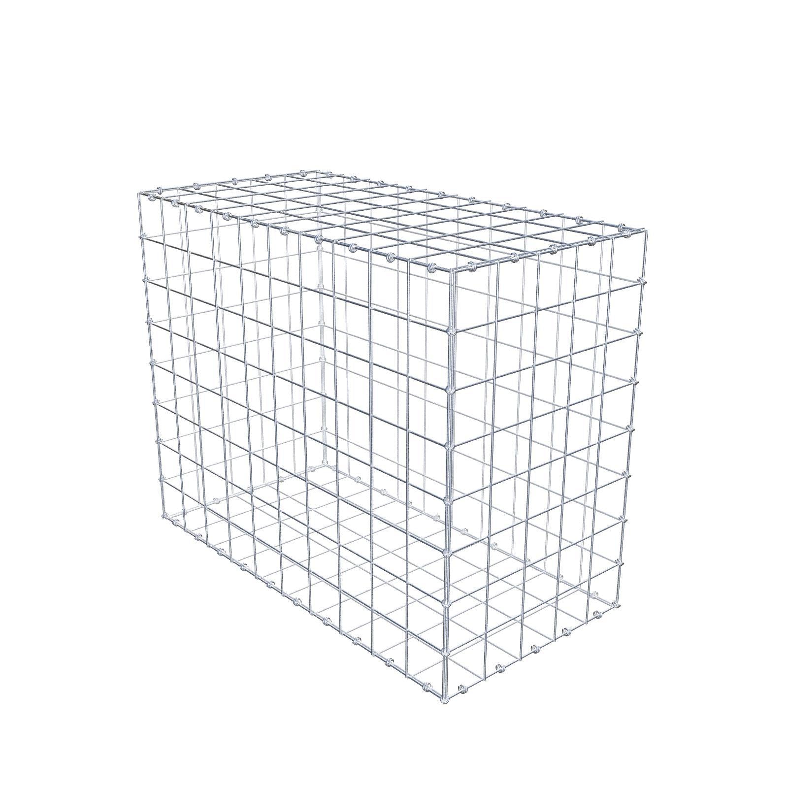 Gabion 100 cm x 80 cm x 50 cm (L x H x D), maskstorlek 10 x 10 cm, spiralring