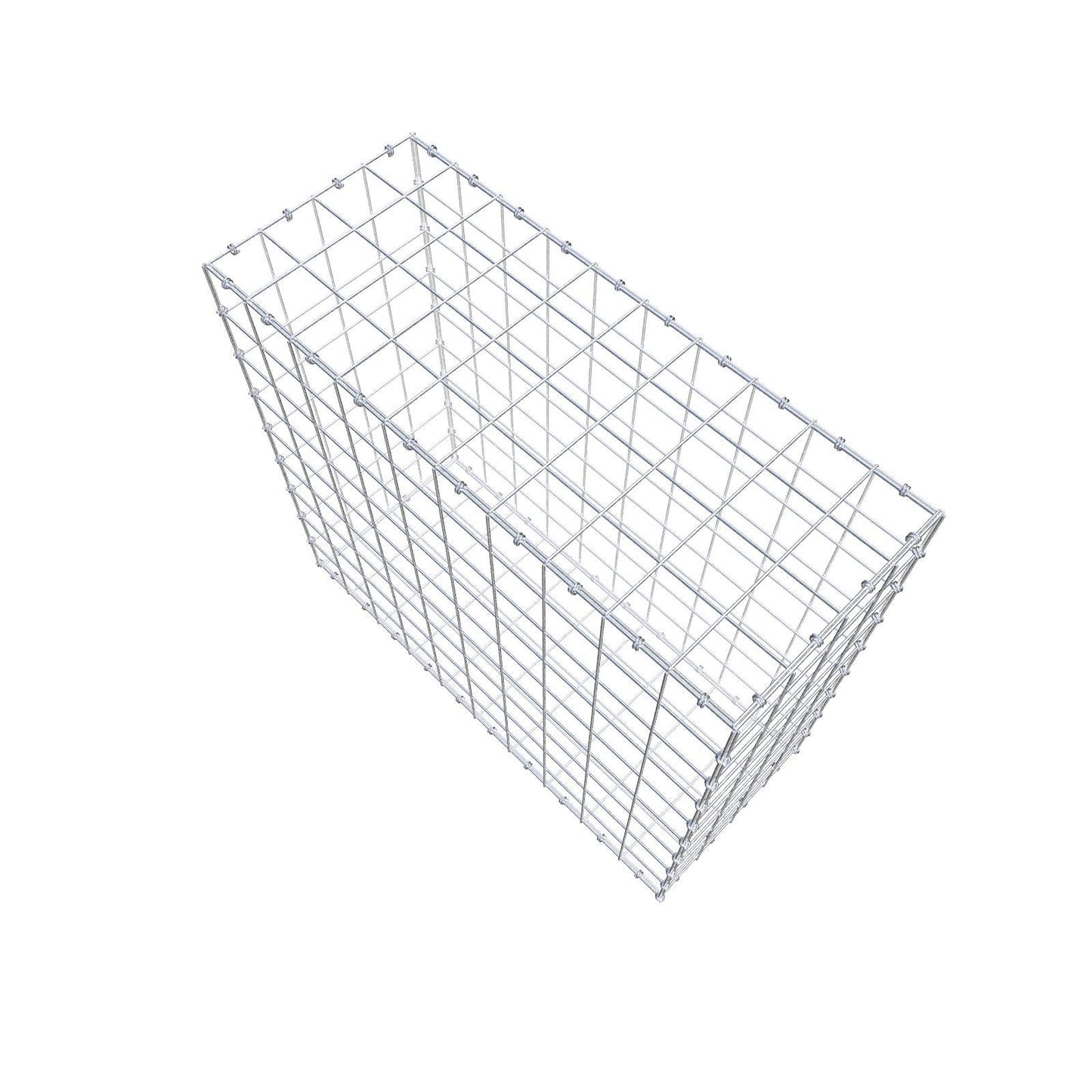 Gabion 100 cm x 90 cm x 40 cm (L x H x P), mailles 10 x 10 cm, anneau en spirale