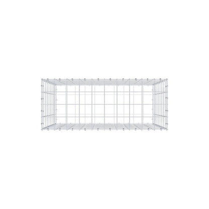 Gabion 100 cm x 90 cm x 40 cm (L x H x P), mailles 10 x 10 cm, anneau en spirale