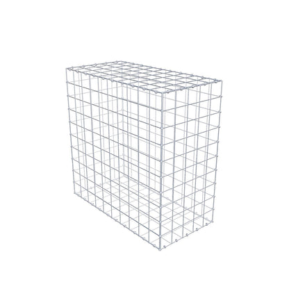 Gabbione 100 cm x 100 cm x 50 cm (L x H x P), maglia 10 x 10 cm, anello a spirale