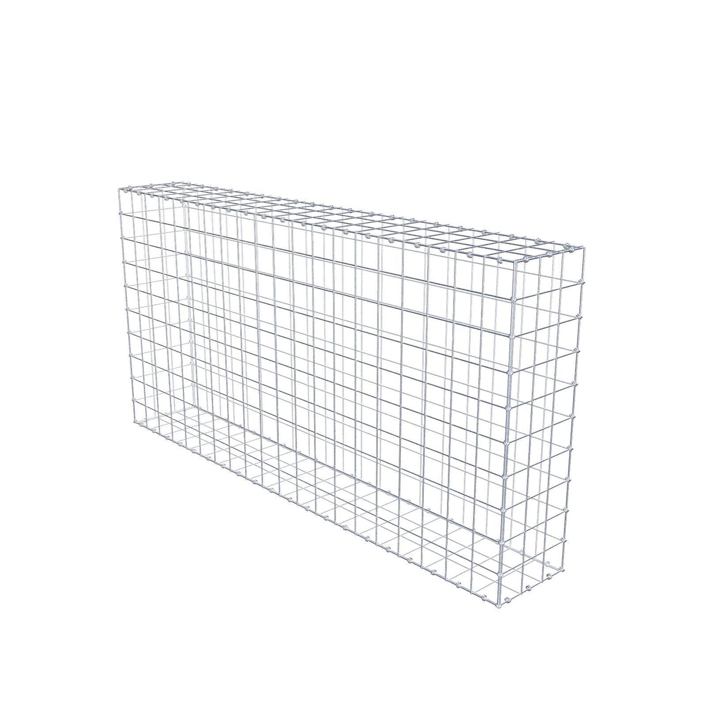 Gabion 200 cm x 100 cm x 30 cm (L x H x D), maskestørrelse 10 x 10 cm, spiralring