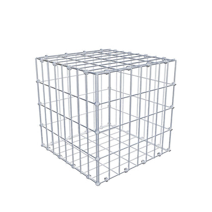 Gabion 40 cm x 40 cm x 40 cm (L x H x P), mailles 5 x 10 cm, anneau en spirale