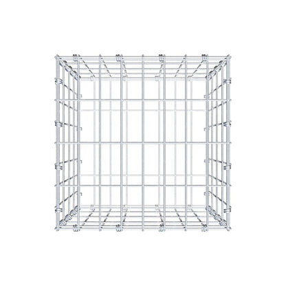 Gabion 40 cm x 40 cm x 40 cm (L x H x P), mailles 5 x 10 cm, anneau en spirale
