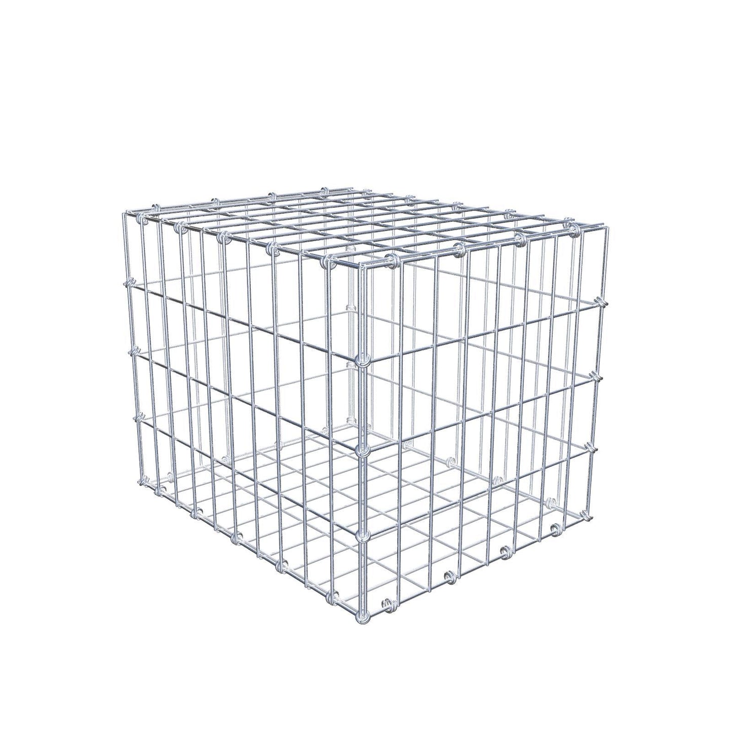 Gabion 50 cm x 40 cm x 40 cm (L x H x D), maskestørrelse 5 x 10 cm, spiralring
