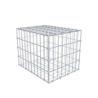 Gabion 50 cm x 40 cm x 40 cm (L x H x D), maskestørrelse 5 x 10 cm, spiralring
