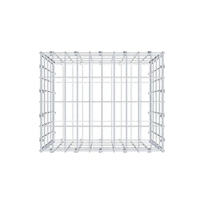 Gabion 50 cm x 40 cm x 40 cm (L x H x D), maskestørrelse 5 x 10 cm, spiralring