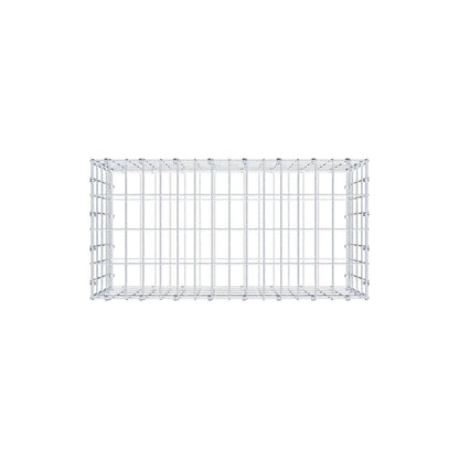 Schanskorf 80 cm x 40 cm x 40 cm (L x H x D), maaswijdte 5 x 10 cm, spiraalring