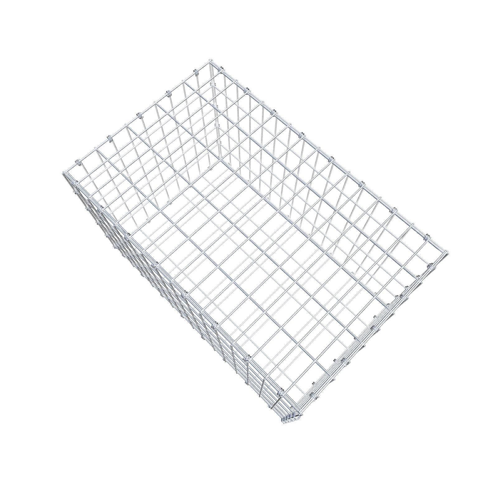 Gabbione 80 cm x 50 cm x 50 cm (L x H x P), maglia 5 x 10 cm, anello a spirale