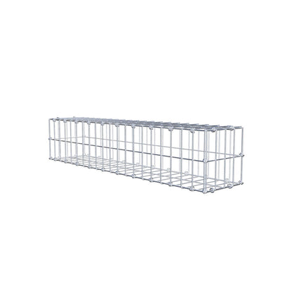 Gabion 100 cm x 20 cm x 20 cm (L x H x D), maskestørrelse 5 x 10 cm, spiralring