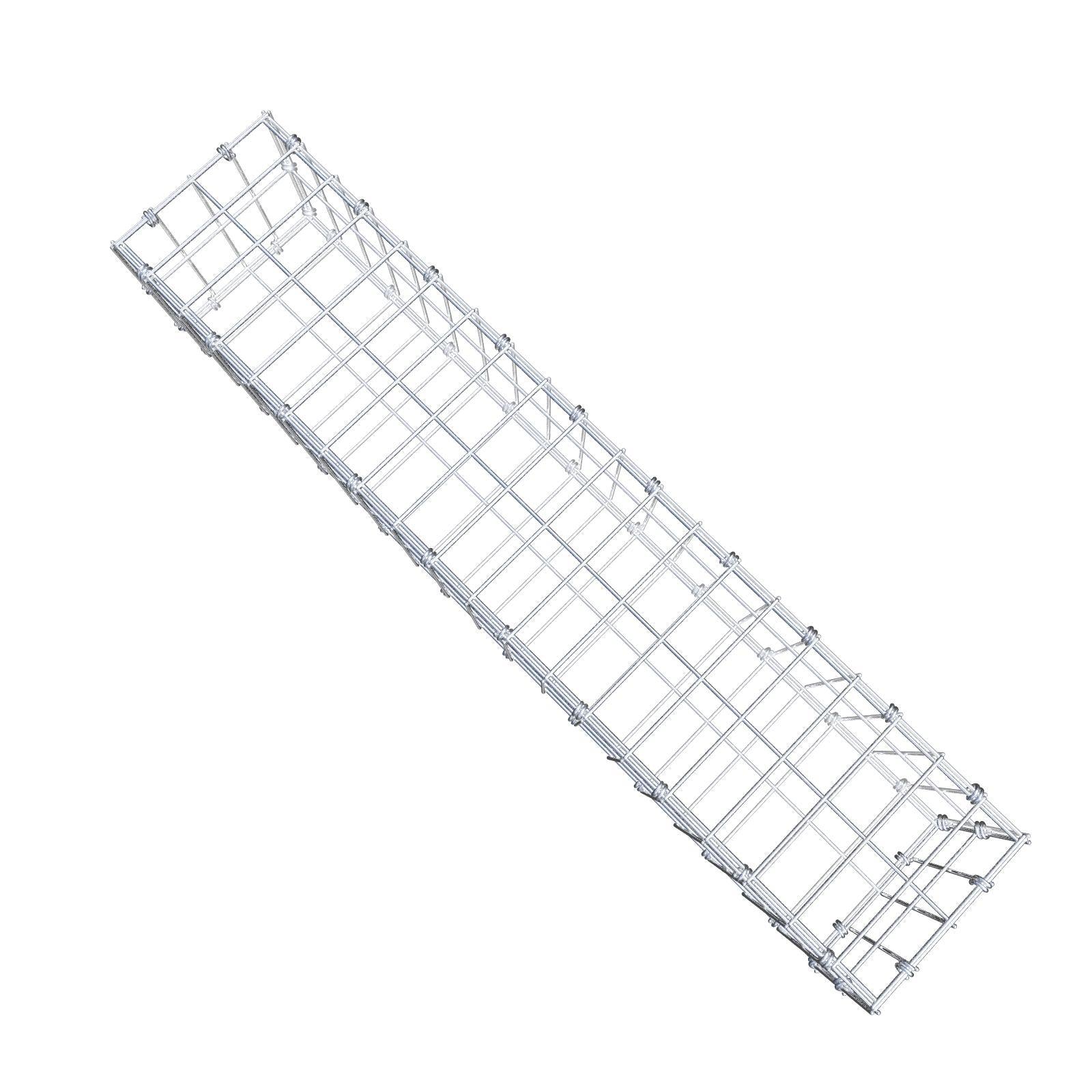 Gabbione 100 cm x 20 cm x 20 cm (L x H x P), maglia 5 x 10 cm, anello a spirale