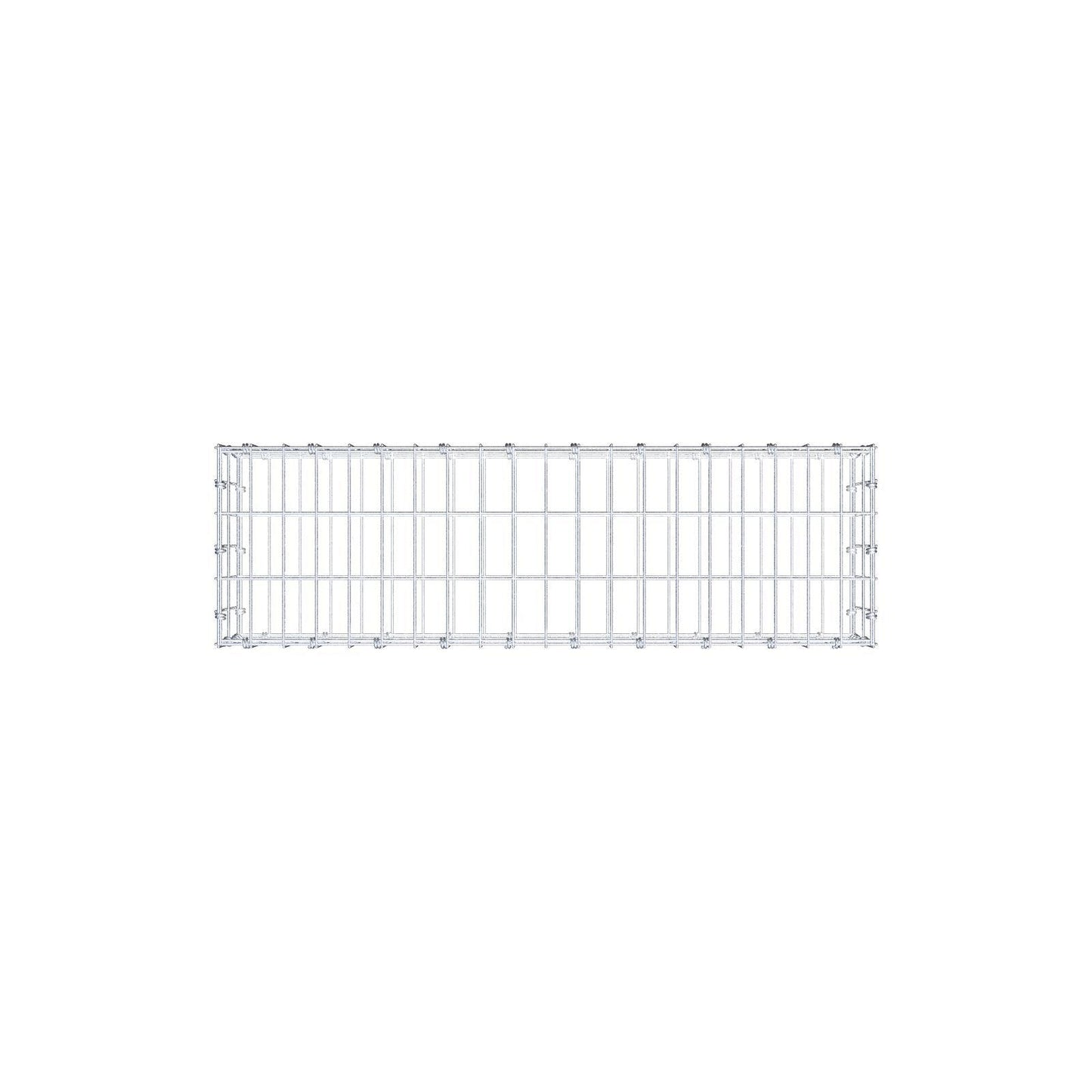 Gabion 100 cm x 20 cm x 30 cm (L x H x D), maskestørrelse 5 x 10 cm, spiralring