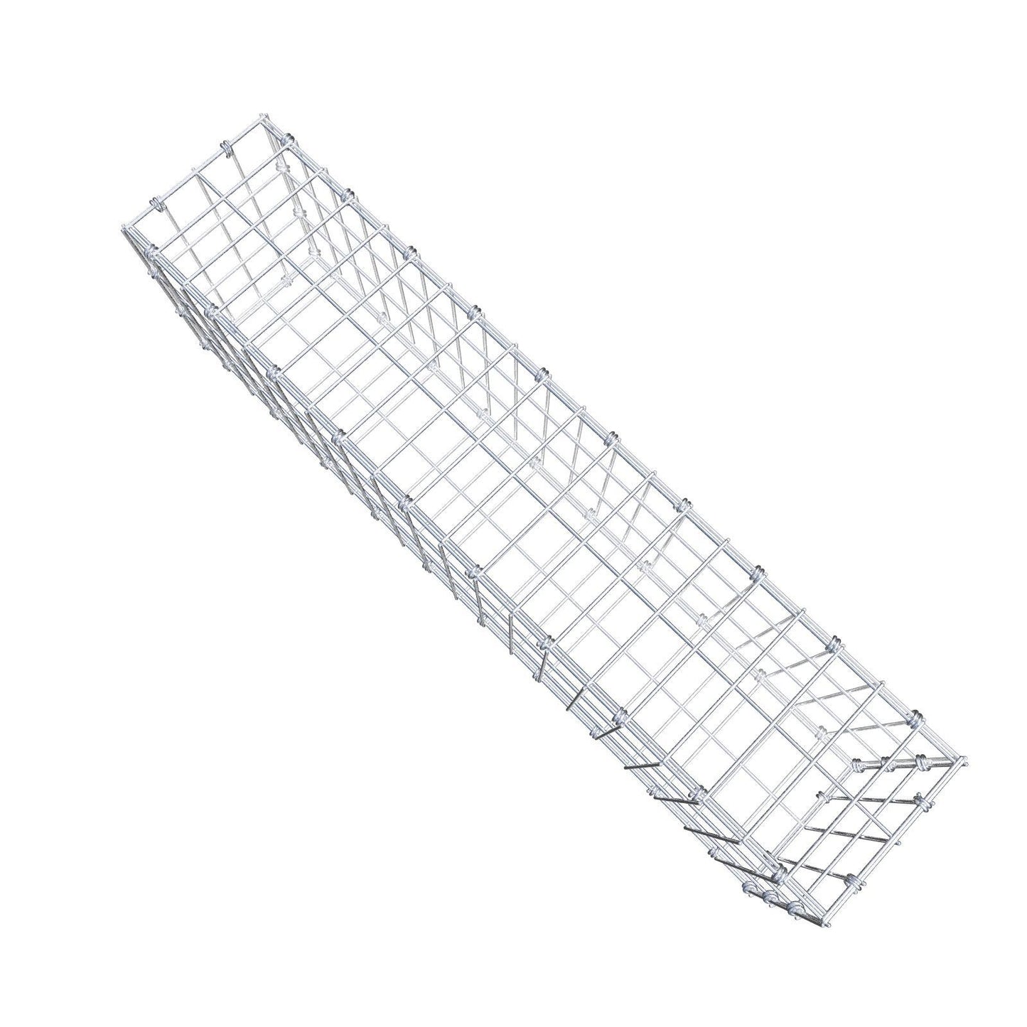 Gabion 100 cm x 30 cm x 20 cm (L x H x P), mailles 5 x 10 cm, anneau en spirale
