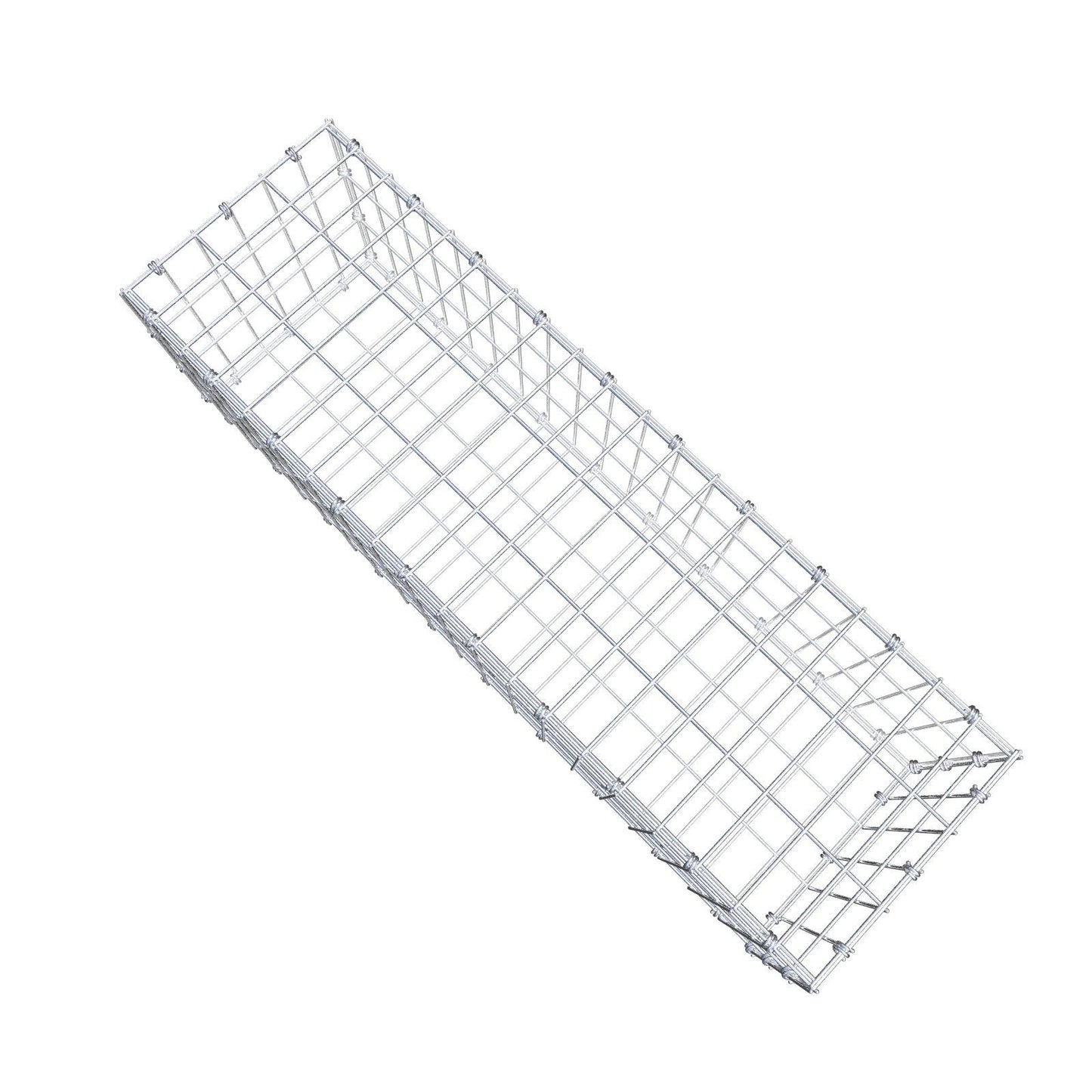 Gabion 100 cm x 30 cm x 30 cm (L x H x P), mailles 5 x 10 cm, anneau en spirale