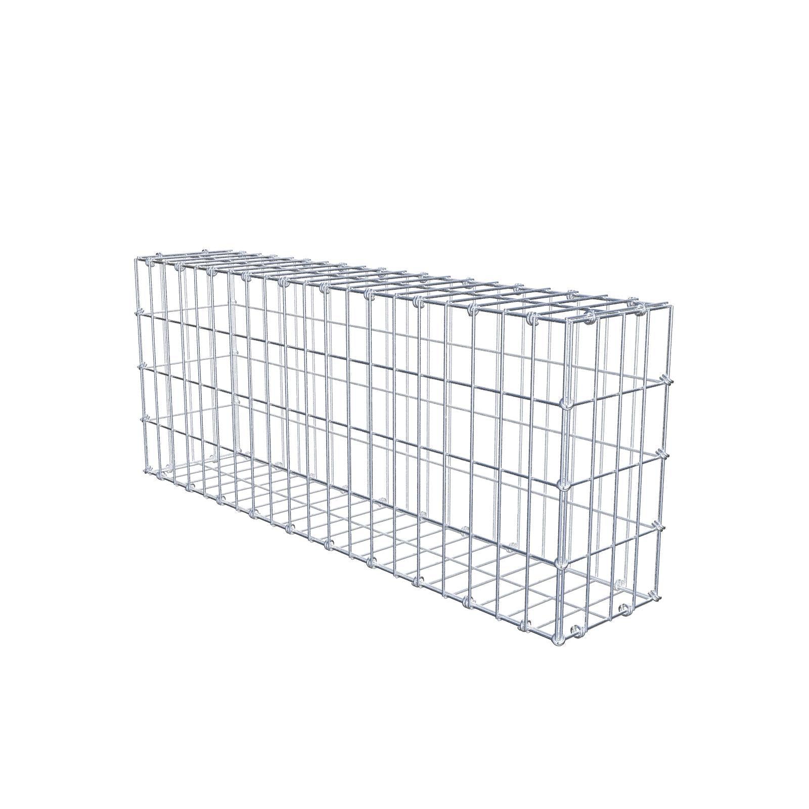 Gabion 100 cm x 40 cm x 20 cm (L x H x D), maskestørrelse 5 x 10 cm, spiralring