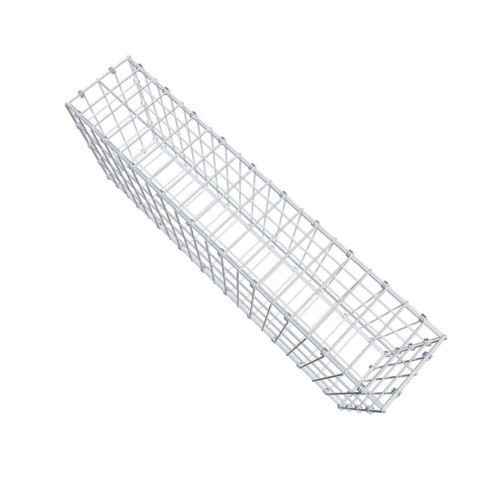 Gabion 100 cm x 40 cm x 20 cm (L x H x P), mailles 5 x 10 cm, anneau en spirale