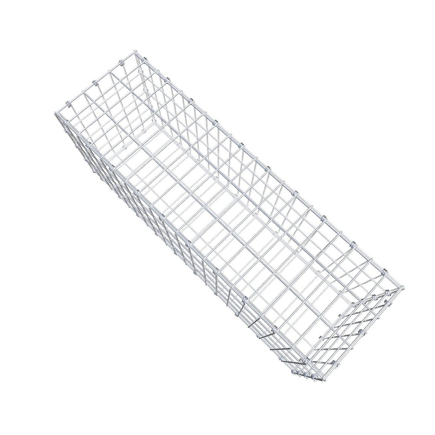 Gabion 100 cm x 40 cm x 30 cm (L x H x D), maskstorlek 5 x 10 cm, spiralring