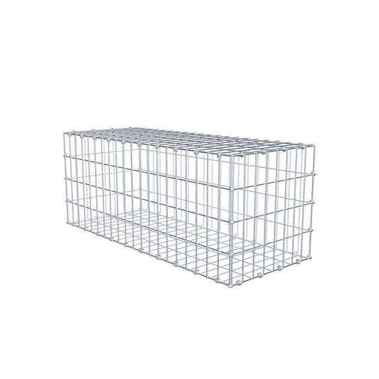 Gabion 100 cm x 40 cm x 40 cm (L x H x D), maskstorlek 5 x 10 cm, spiralring