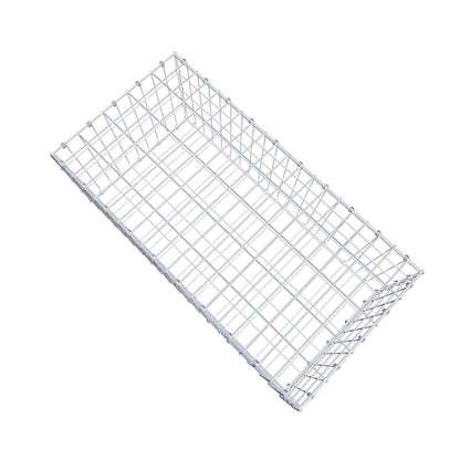 Gavión 100 cm x 40 cm x 50 cm (L x A x P), luz de malla 5 x 10 cm, anillo en espiral