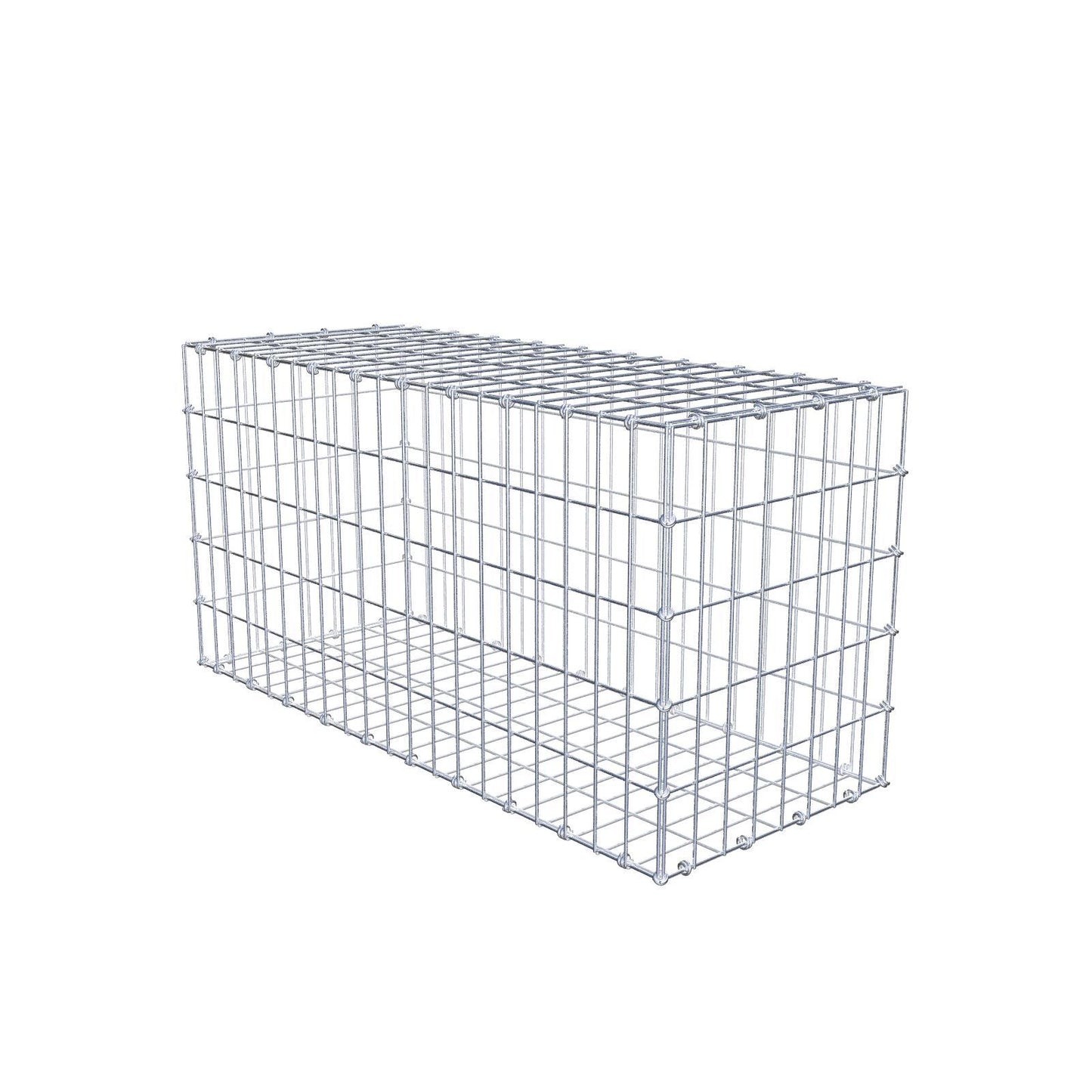 Gabion 100 cm x 50 cm x 40 cm (L x H x P), mailles 5 x 10 cm, anneau en spirale