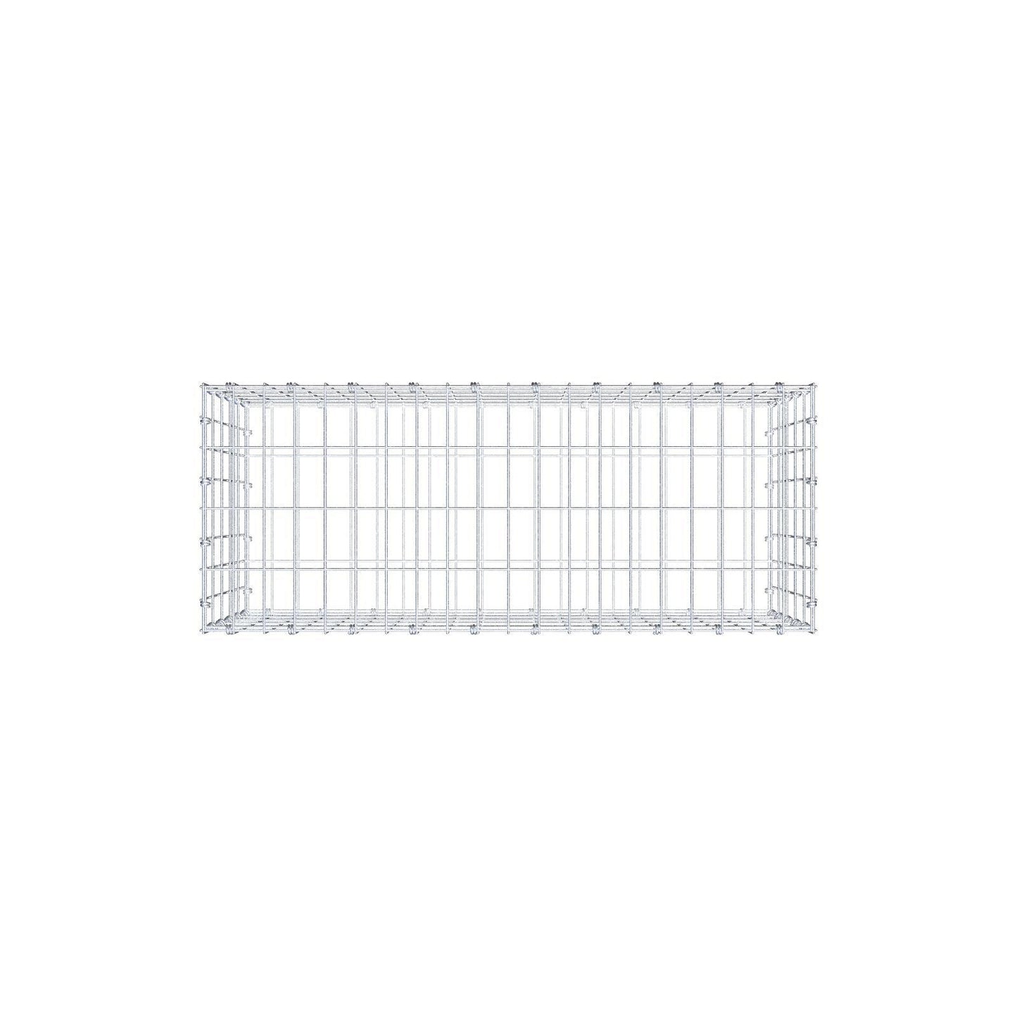 Gabion 100 cm x 50 cm x 40 cm (L x H x P), mailles 5 x 10 cm, anneau en spirale
