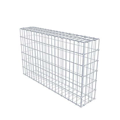 Gabion 100 cm x 60 cm x 20 cm (L x H x P), mailles 5 x 10 cm, anneau en spirale