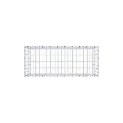 Gabion 100 cm x 60 cm x 40 cm (L x H x D), maskestørrelse 5 x 10 cm, spiralring
