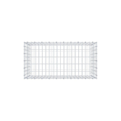 Gabione 100 cm x 60 cm x 50 cm (L x H x T), Maschenweite 5 x 10 cm, Spiralring