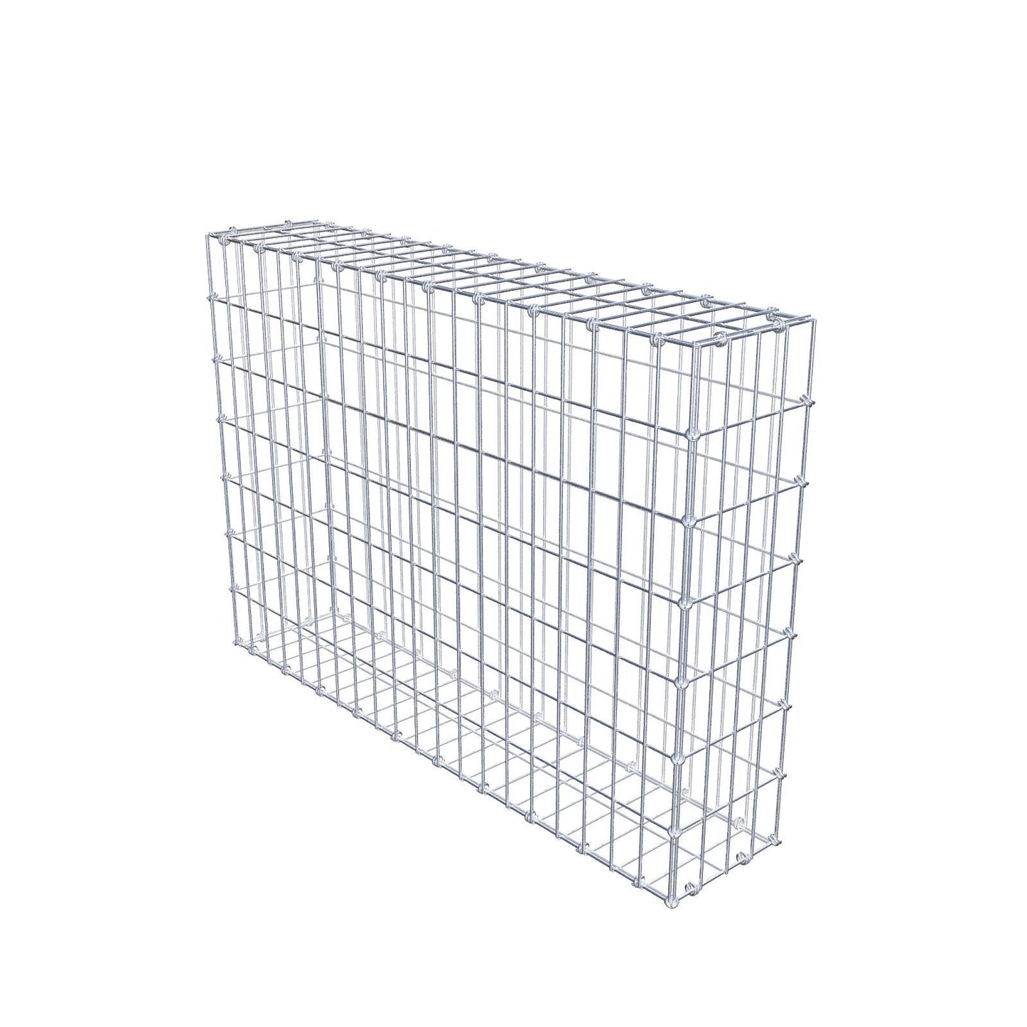 Gabion 100 cm x 70 cm x 20 cm (L x H x P), mailles 5 x 10 cm, anneau en spirale