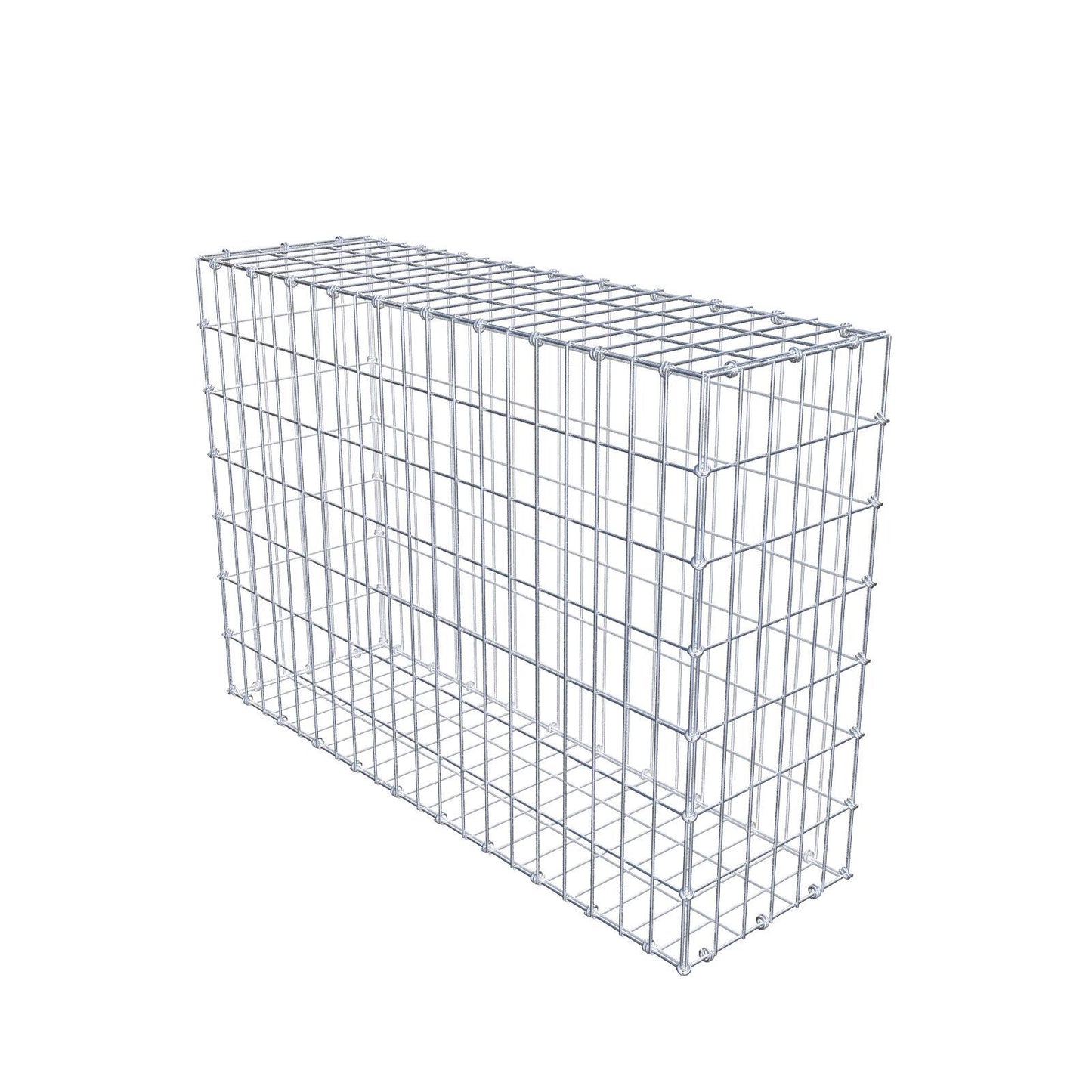 Gabion 100 cm x 70 cm x 30 cm (L x H x P), mailles 5 x 10 cm, anneau en spirale