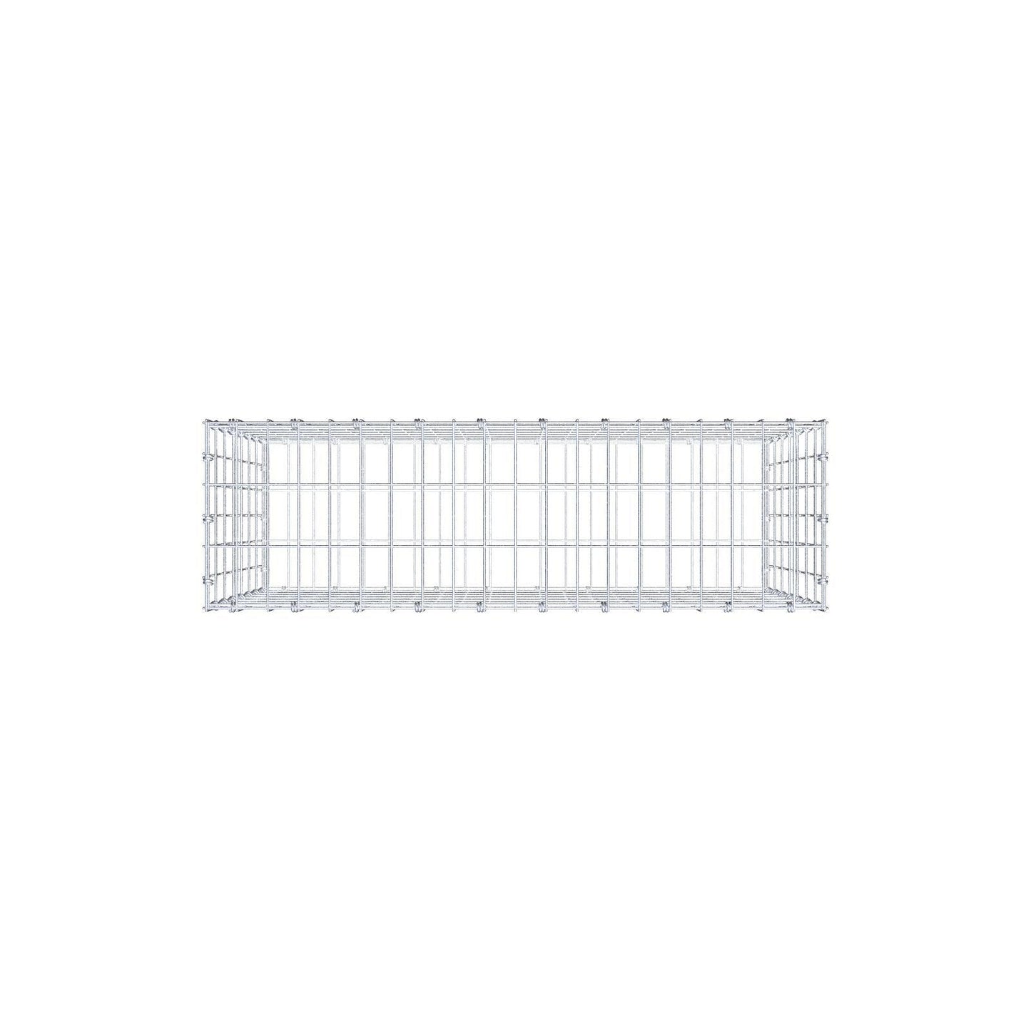 Gabion 100 cm x 70 cm x 30 cm (L x H x P), mailles 5 x 10 cm, anneau en spirale