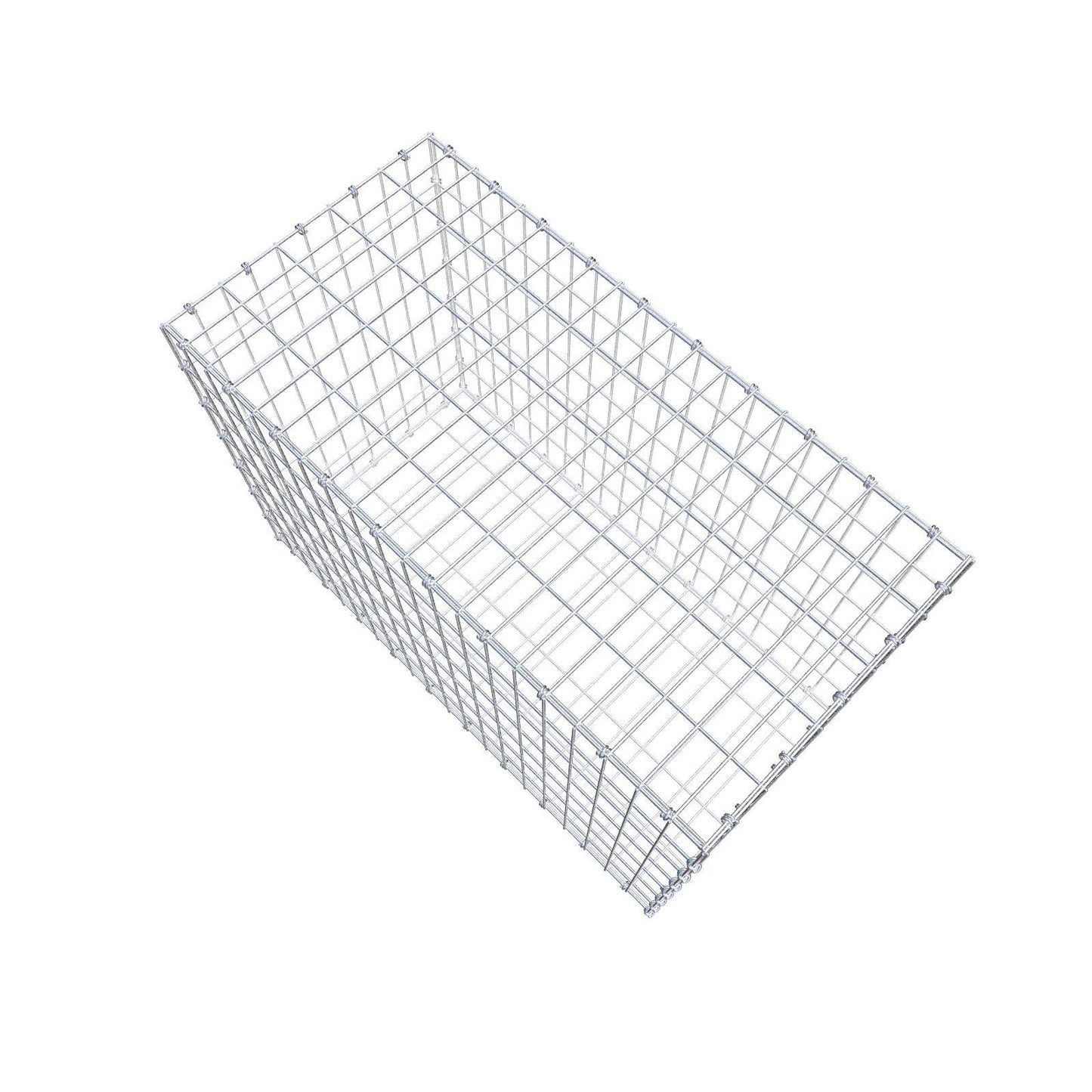 Gabion 100 cm x 70 cm x 50 cm (L x H x P), mailles 5 x 10 cm, anneau en spirale