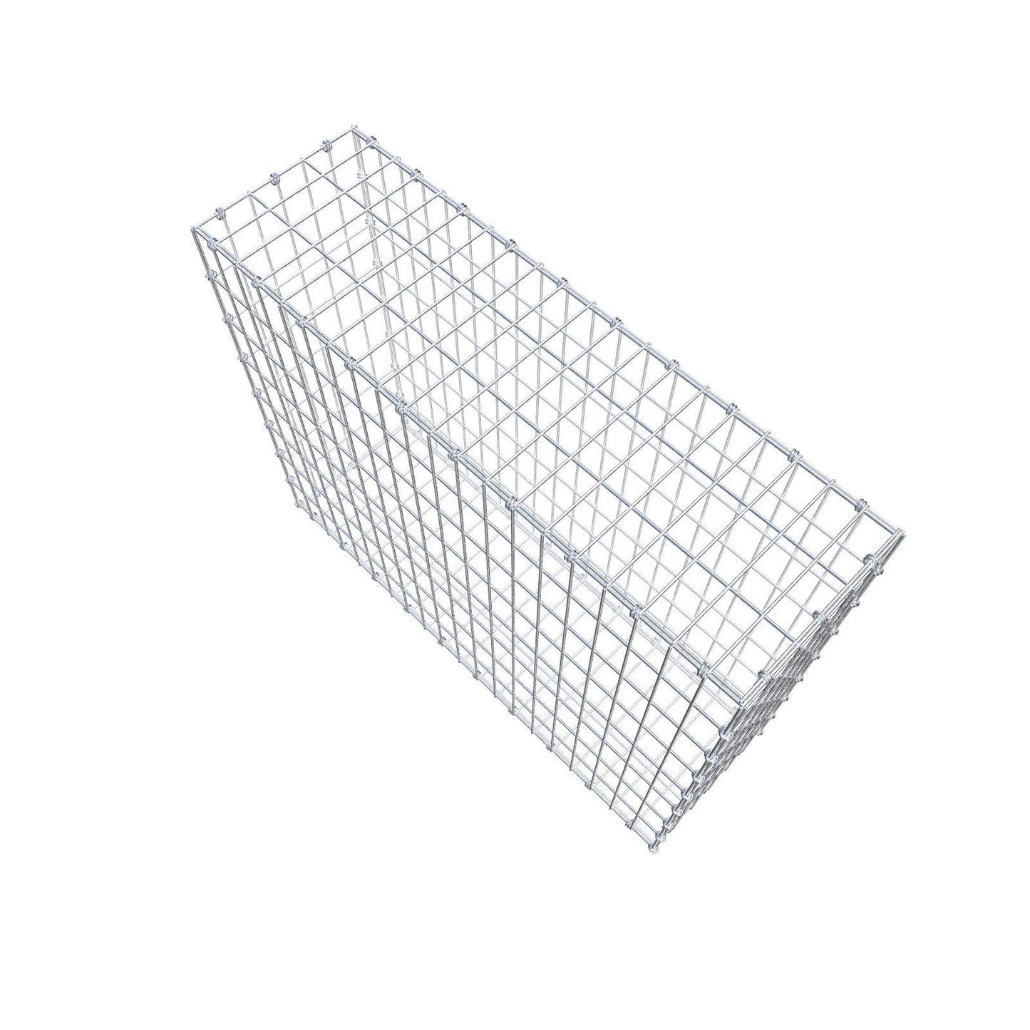 Gabion 100 cm x 80 cm x 30 cm (L x H x D), mesh size 5 x 10 cm, spiral ring