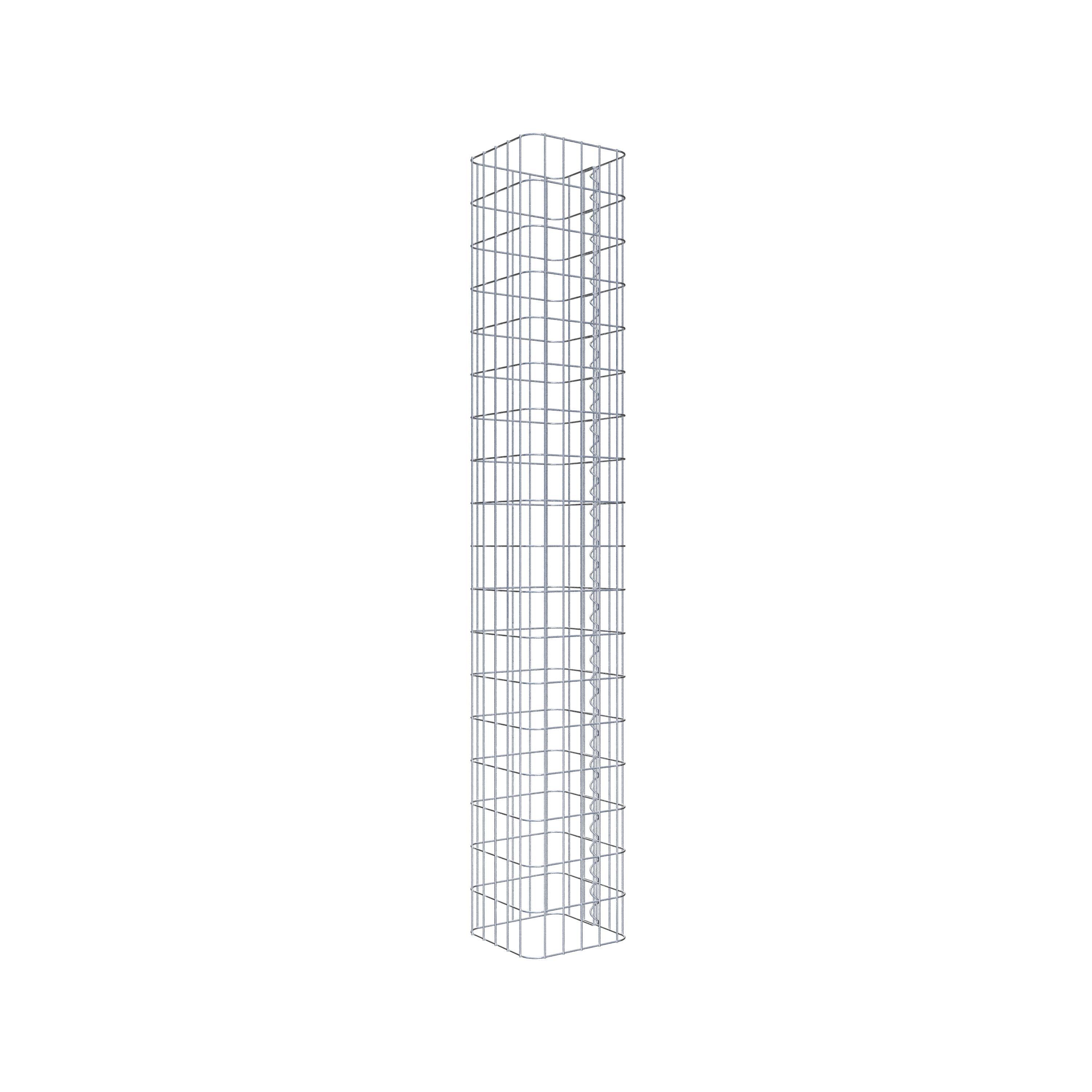 Colonne gabion 27 x 27 cm, MW 5 x 10 cm carré