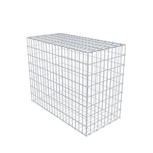 Gabion 100 cm x 80 cm x 50 cm (L x H x D), maskstorlek 5 x 10 cm, spiralring