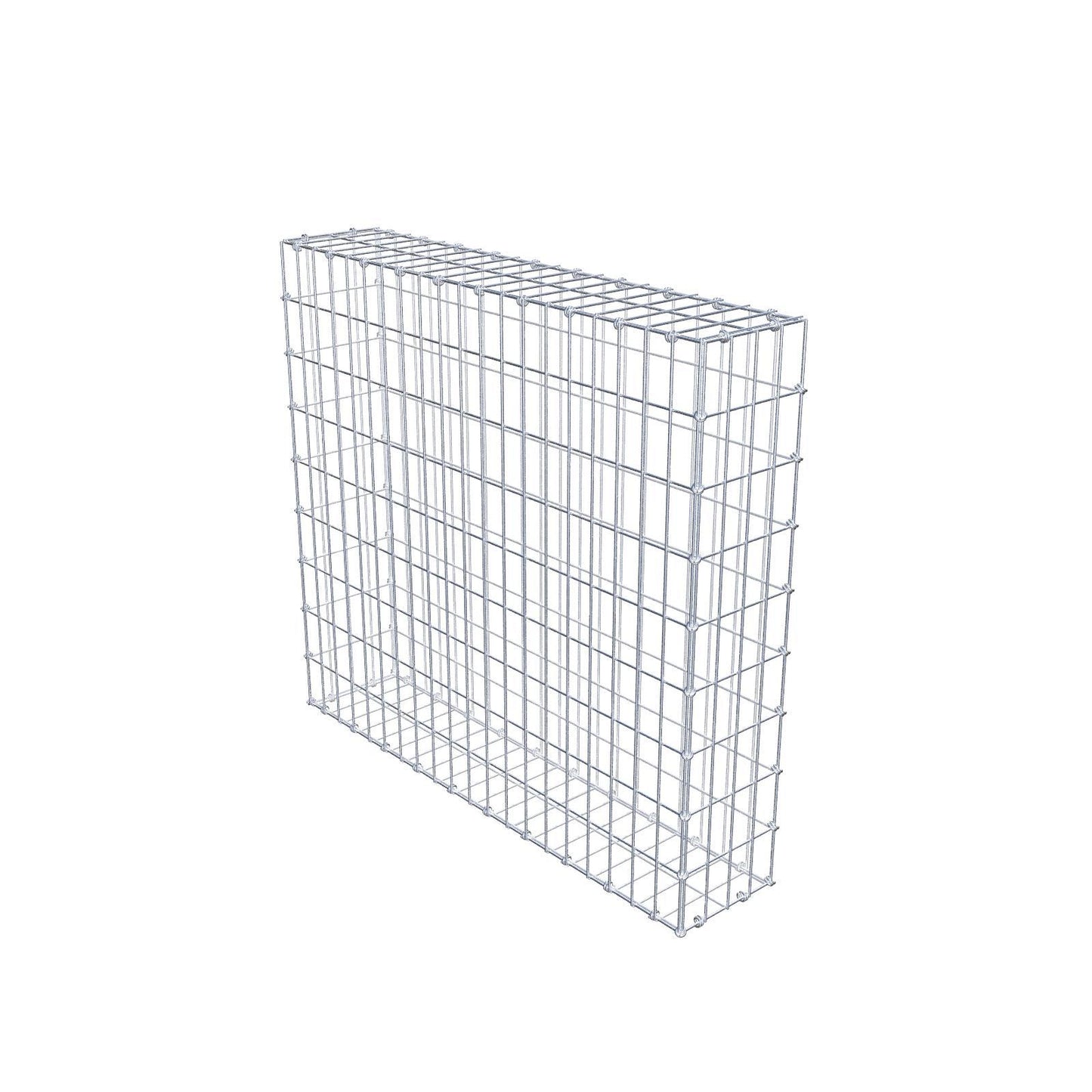 Gabion 100 cm x 90 cm x 20 cm (L x H x D), mesh size 5 x 10 cm, spiral ring
