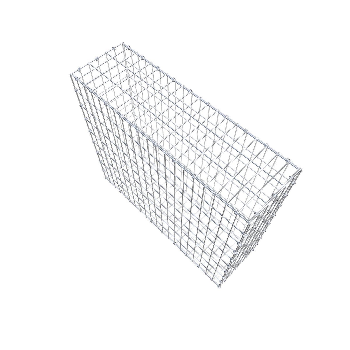Gabion 100 cm x 90 cm x 30 cm (L x H x D), maskstorlek 5 x 10 cm, spiralring