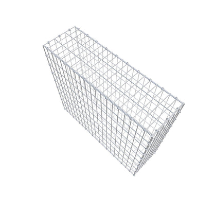 Gabion 100 cm x 90 cm x 30 cm (L x H x D), maskstorlek 5 x 10 cm, spiralring