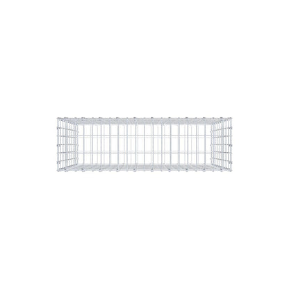 Gabion 100 cm x 90 cm x 30 cm (L x H x D), maskstorlek 5 x 10 cm, spiralring