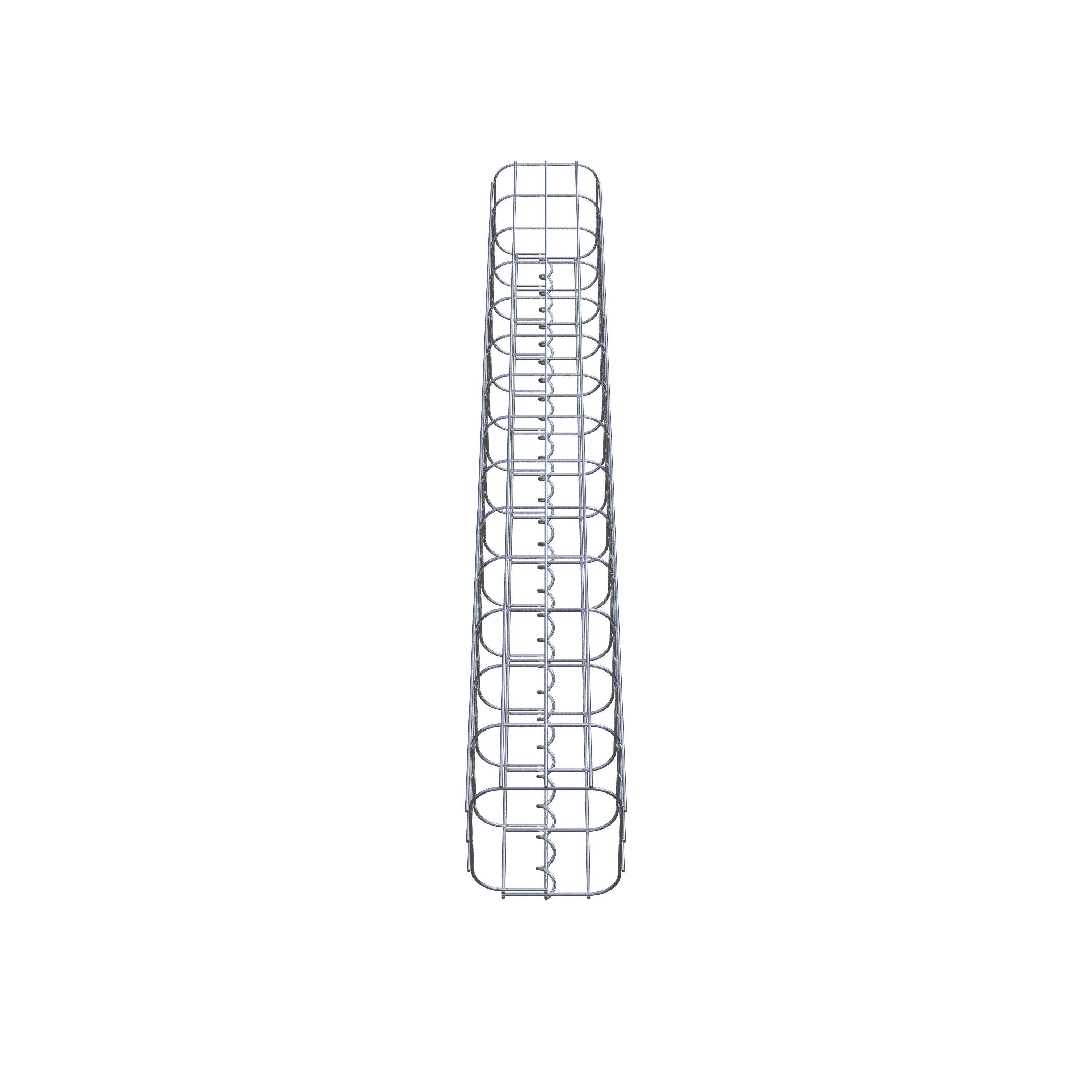 Colonne gabion 17 x 17 cm, MW 5 x 10 cm carré