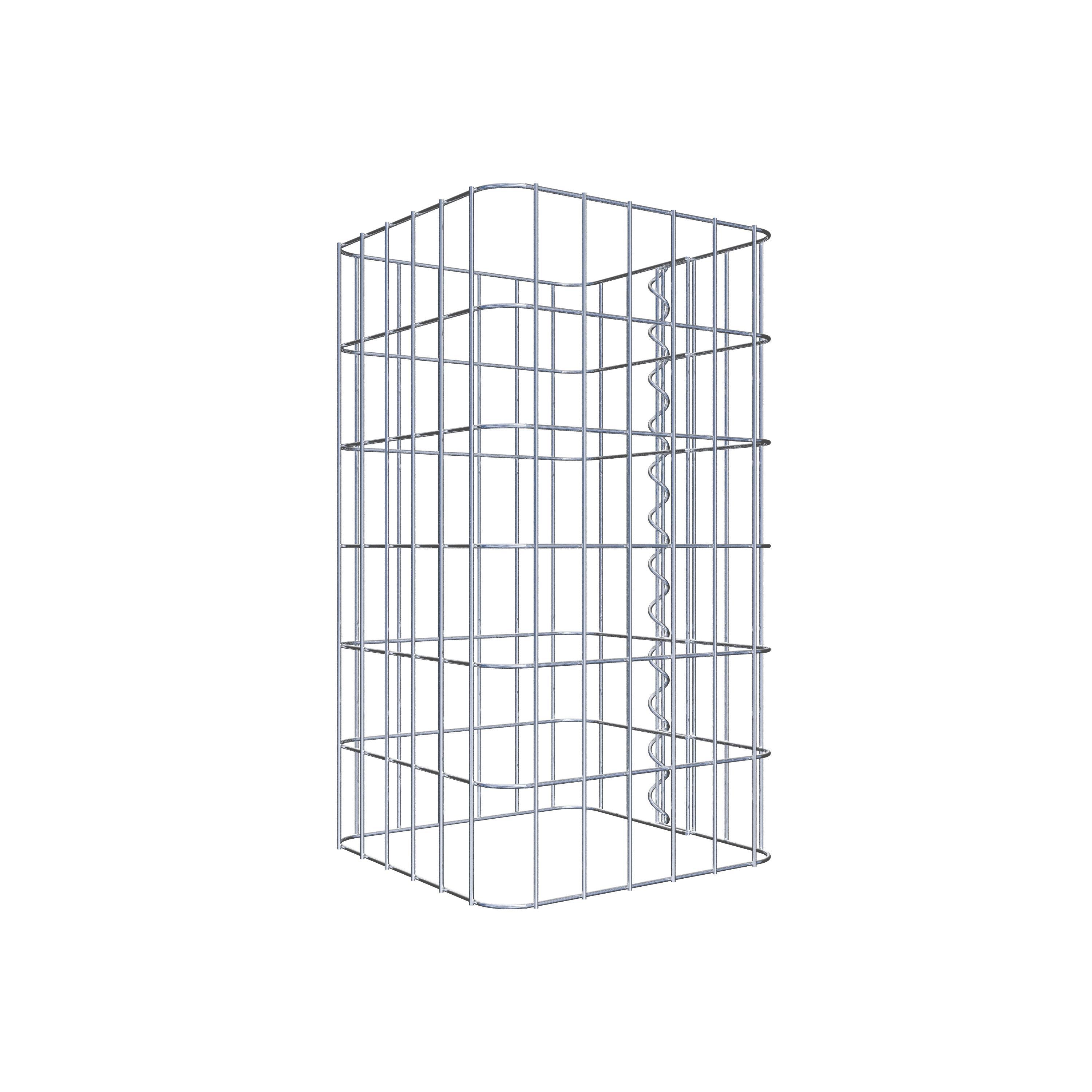 Colonne gabion 32 x 32 cm, MW 5 x 10 cm carré