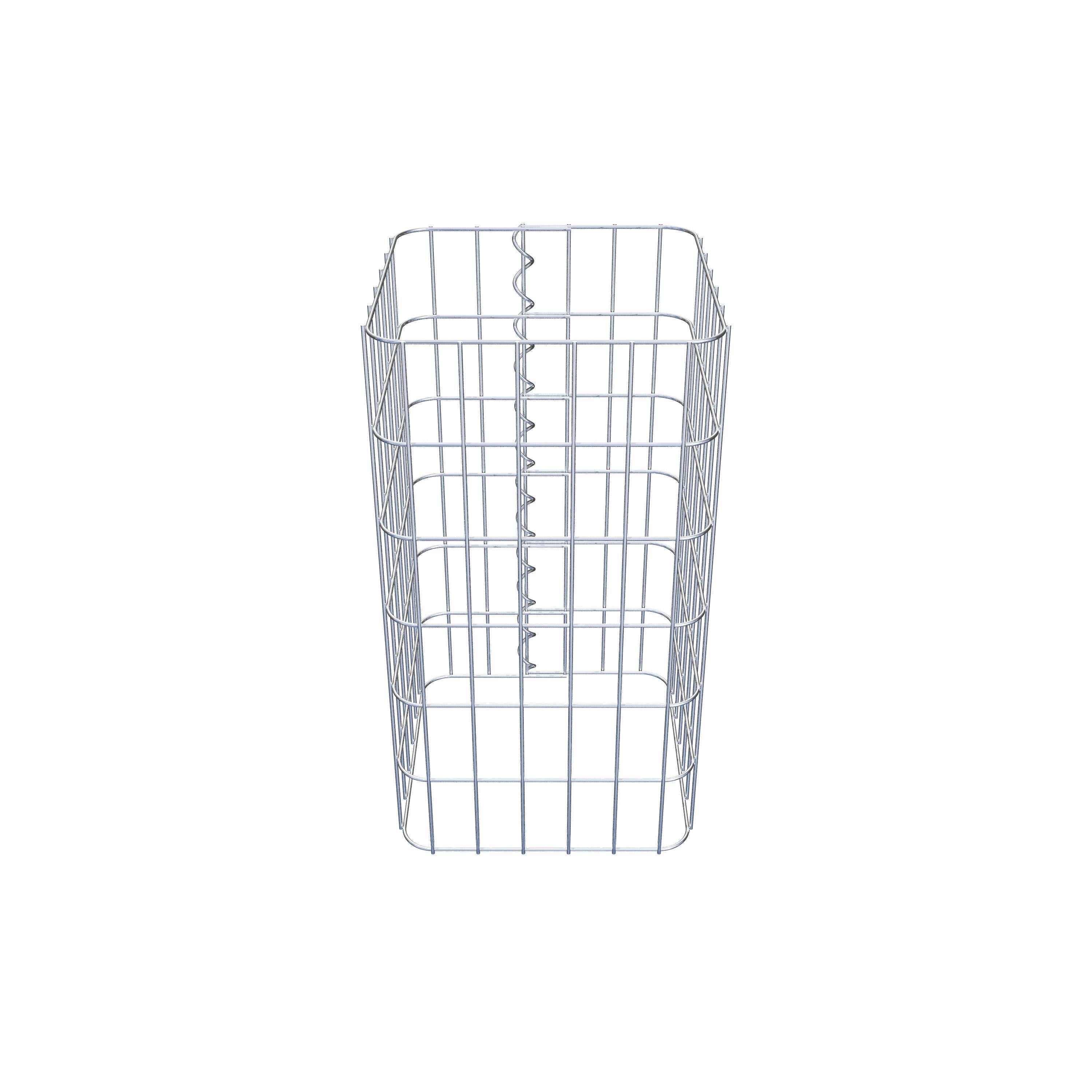 Colonne gabion 32 x 32 cm, MW 5 x 10 cm carré