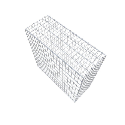 Gabion 100 cm x 100 cm x 40 cm (L x H x D), maskestørrelse 5 x 10 cm, spiralring
