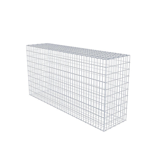Gabion 200 cm x 100 cm x 50 cm (L x H x D), maskstorlek 5 x 10 cm, spiralring