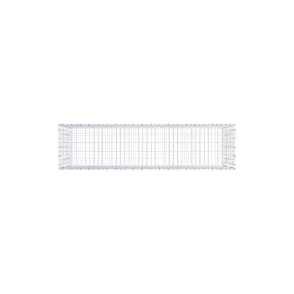 Gabião 200 cm x 100 cm x 50 cm (C x A x P), malhagem 5 x 10 cm, anel espiral